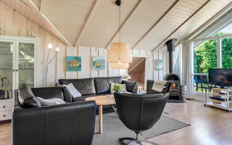 Isving - 1.1Km to the Fjord: Furniture, Interior Design, Flooring, Wood, Floor, Ceiling, Wood Flooring, Chair, Table, Lighting
