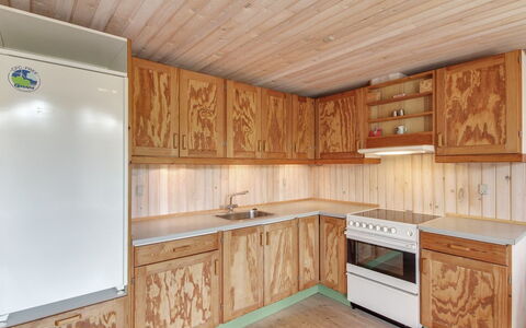 Jaane - 650M to the Fjord: Wood, Flooring, Cabinetry, Interior Design, Floor, Countertop, Furniture, Ceiling, Wood Stain, Kitchen