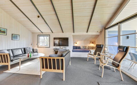 Martina - 560M to the Fjord: Furniture, Interior Design, Flooring, Wood, Floor, Ceiling, Wood Flooring, Chair, Table, Lighting