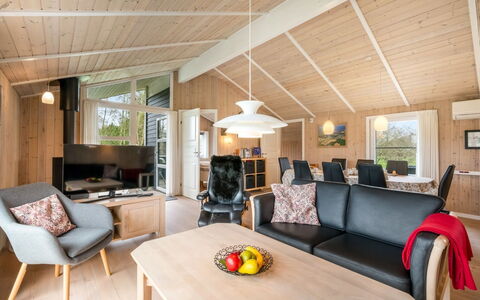 Tinka - 1.2Km to the Fjord: Furniture, Interior Design, Flooring, Wood, Floor, Ceiling, Wood Flooring, Chair, Table, Lighting