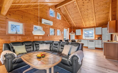 Gretje - 650M to the Fjord: Wood, Ceiling, Home, House, Cottage, Log Cabin, Living Room, Hardwood, Wood Stain
