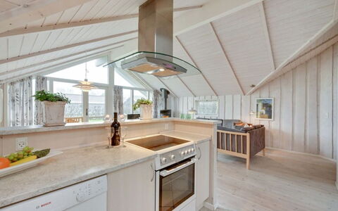 Clarina - 800M to the Fjord: Wood, Flooring, Ceiling, Interior Design, Kitchen, Floor, Furniture, Light Fixture, Countertop, Home