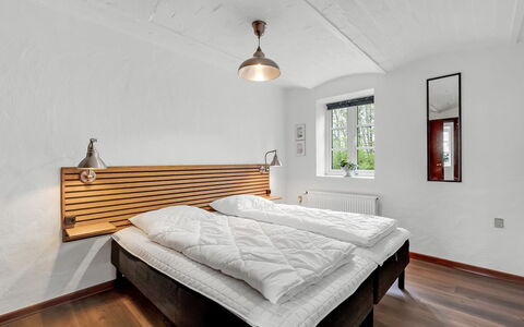 Fintan - 2Km to the Fjord: Bed, Wood, Interior Design, Bedroom, Flooring, Furniture, Floor, Ceiling, Bedding, Lighting