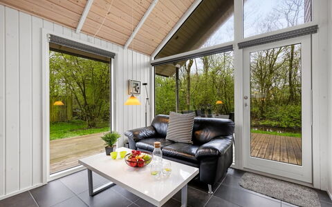 Ketilbiorn - 1.2Km to the Fjord: Ceiling, Interior Design, Living Room, Cottage, Garden Buildings, Couch, Hardwood, Houseplant, Chair