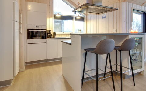 Gertrude - 1.1Km to the Fjord: Flooring, Interior Design, Furniture, Countertop, Kitchen, Wood, Light Fixture, Ceiling, Floor, Wood Flooring