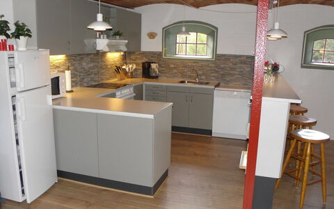Beatha - 25Km to the Fjord: Flooring, Floor, Wood, Interior Design, Countertop, Furniture, Kitchen, Wood Flooring, Cabinetry, Kitchen Appliance