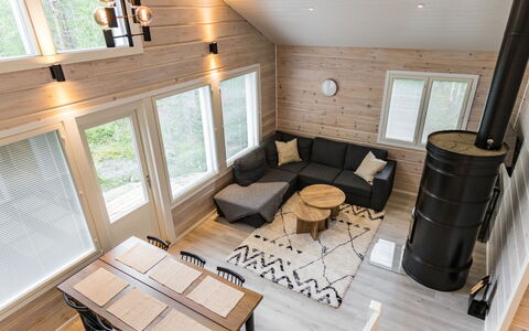 Villa Galdu B: Cottage, House, Home, Garden Buildings, Siding, Log Cabin, Farmhouse, Estate, Shed, Yard
