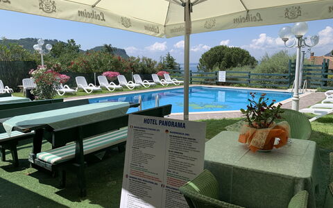 Garda 54: Water, Furniture, Plant, Sky, Building, Shade, Tree, Outdoor Furniture, Swimming Pool, Interior Design