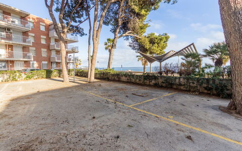 Txingudi: Building, Daytime, Sky, Plant, Tree, Arecales, Fence, Terrestrial Plant, Urban Design, Woody Plant