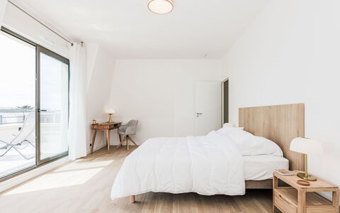 Dinard 219: Wood, Flooring, Wood Flooring, Floor, Furniture, Interior Design, Bedroom, Bed, Ceiling, Home