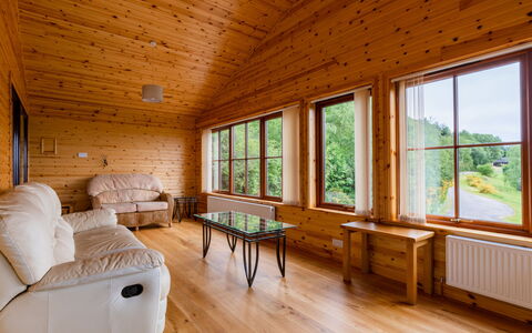 Drumnadrochit 121: Property, Furniture, Window, Wood, Table, Flooring, Interior Design, Floor, Building, Comfort