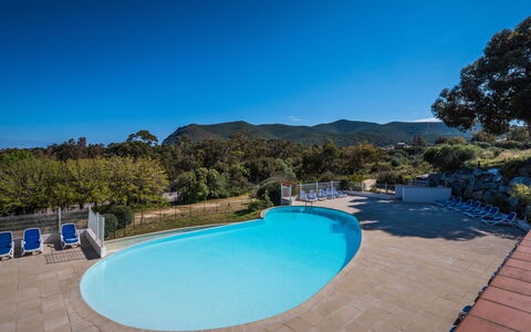 Chez Béatrice et Pascal: Water, Sky, Property, Swimming Pool, Plant, Blue, Azure, Outdoor Furniture, Tree, Shade