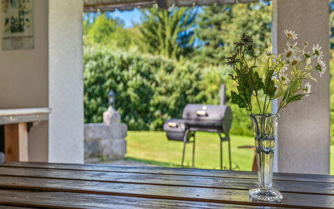 Křečovice: Furniture, Wood, Outdoor Furniture, Table, Chair, Outdoor Table, Hardwood, Garden, Wood Stain, Porch