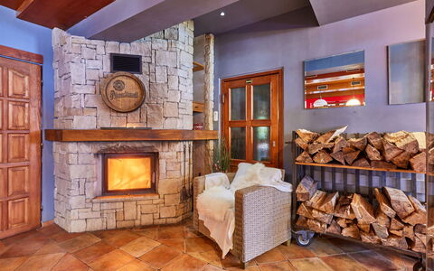 Krakonoš: Wood, Building, Interior Design, Architecture, Flooring, Floor, Living Room, Picture Frame, Hardwood, House