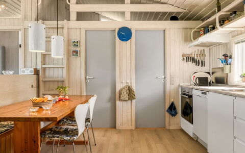 Sigrid - 400M from the Sea: Interior Design, Furniture, Wood, Kitchen, Flooring, Ceiling, Floor, Countertop, Light Fixture, Room