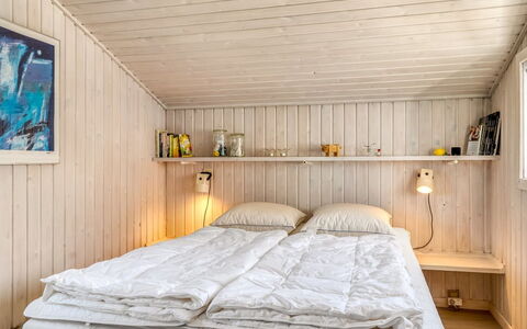 Sigrid - 400M from the Sea: Bedroom, Wood, Bed, Interior Design, Bed Sheet, Ceiling, Bedding, Floor, Flooring, Furniture
