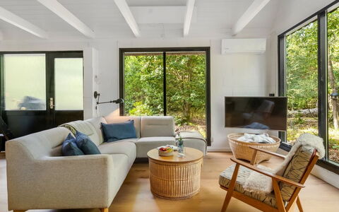Olaf - 1.4Km from the Sea: Wood, Furniture, Interior Design, Couch, Flooring, Living Room, Floor, Home, Ceiling