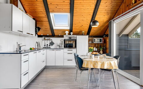 Agnesa - 1.5Km from the Sea: Kitchen, Interior Design, Ceiling, Major Appliance, Countertop, Chair, Kitchen Appliance, Kitchen & Dining Room Table, Home Appliance, Cabinetry