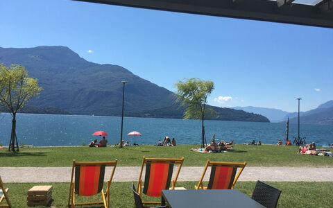 Alla Fontana: Water, Sky, Mountain, Property, Ecoregion, Light, Nature, Shade, Azure, Table