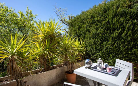 Montfleuri: Property, Sky, Plant Community, Plant, Table, Outdoor Furniture, Arecales, Grass, Leisure, Landscape