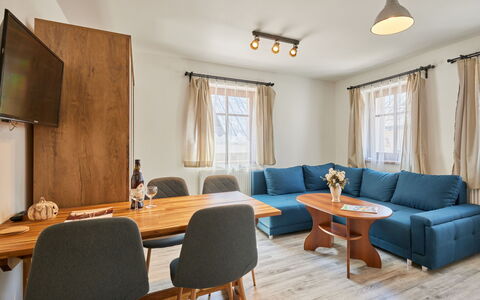 Cerny Dul 101: Furniture, Property, Table, Window, Couch, Wood, Building, Interior Design, Floor