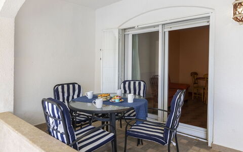 Peñismar Ii: Furniture, Property, Table, Building, Chair, Wood, Shade, Interior Design, Flooring, Hall
