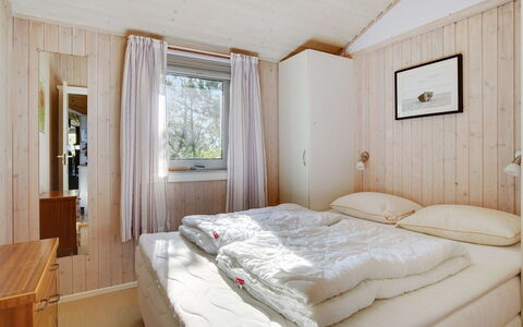 Aletha - 180M from the Sea: Wood, Bedroom, Home, Bed, House, Interior Design, Bed Sheet, Bedding, Door, Cottage