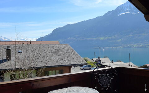 Chalet Vamika: Sky, Cloud, Property, Mountain, Window, Building, Azure, Water, House, Landscape