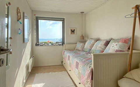 Frithger - 300M from the Sea: Furniture, Interior Design, Wood, Floor, Flooring, Room, Bedroom, Bed, Ceiling, Apartment