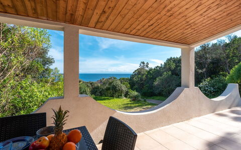 Villa Bruzzi: Table, Furniture, Chair, Shade, Tablecloth, Real Estate, Wood, Tree, Outdoor Furniture, Leisure