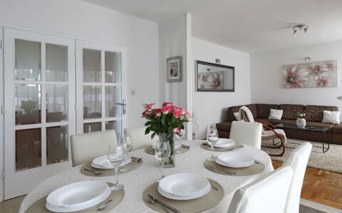Karlo: Furniture, Interior Design, Flooring, Floor, Table, Chair, Kitchen & Dining Room Table, Ceiling, Dining Room, Room