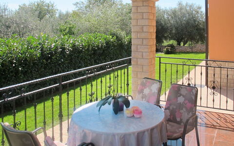Pula Rakalj 129: Plant, Table, Furniture, Property, Building, Sky, Chair, Flowerpot, Porch, Interior Design