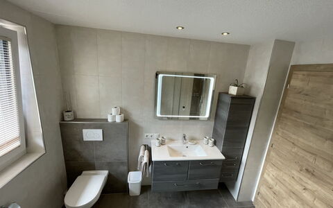 Aiko: Mirror, Tap, Plumbing Fixture, Sink, Bathroom Sink, Window, Bathroom, Window Blind, Interior Design, Building