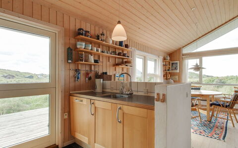 Eunike - 220M from the Sea: Kitchen, Interior Design, Wood, Flooring, Furniture, Countertop, Ceiling, Cabinetry, Kitchen Appliance, Floor