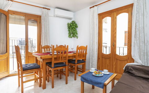 Castell: Table, Furniture, Property, Building, Window, Azure, Wood, Chair, Textile, Interior Design