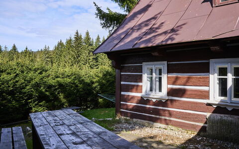 Mountain Serenity & Sauna: Building, Property, Sky, Plant, Window, Wood, Cloud, House, Tree, Cottage