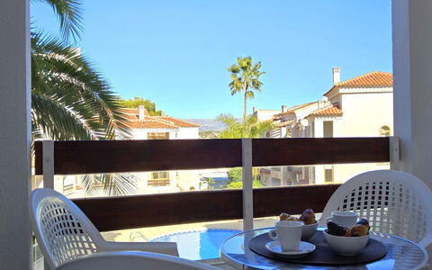 Residencial Font Rotja: Residential Area, Home, Outdoor Furniture, Balcony, Shade, Apartment, Swimming Pool, Resort, Hotel