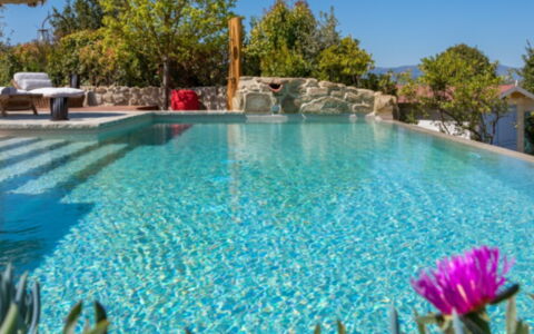 Casa Vacanze Paradiso: Water, Flower, Plant, Sky, Swimming Pool, Azure, Nature, Tree, Natural Landscape, Body Of Water