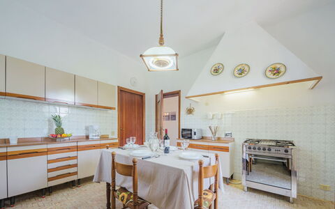 Magnolia: Furniture, Table, Building, Cabinetry, Chair, Interior Design, Orange, Decoration, Wood, Tablecloth