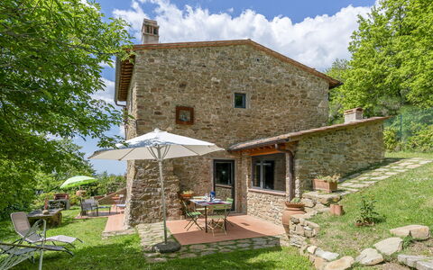 Casa Bosco D'arte Holiday Home , Greve In Chianti,: Plant, Furniture, Building, Cloud, Property, Sky, Tree, House, Chair, Window