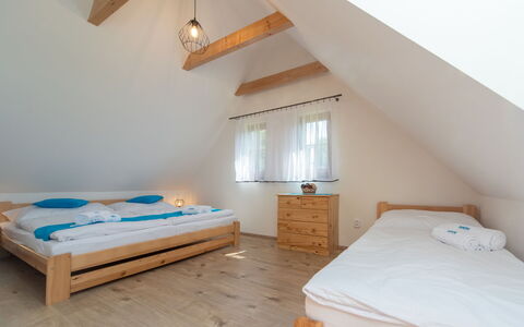 Agáta 2: Furniture, Property, Comfort, Building, Wood, Shade, Lighting, Bed Frame, Architecture, Interior Design