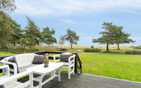 Lycka - 3Km from the Sea: Apartment, Shade, Balcony, Chair, Fence, Outdoor Furniture, Aluminium, Artificial Turf