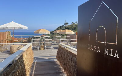 San Lorenzo al Mare 654: Furniture, Table, Window, Property, Chair, Building, Outdoor Table, Outdoor Furniture, Grass, Plant