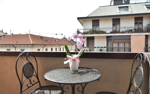 Corso Genova Apartment: Water, Sky, Building, Plant, Property, Swimming Pool, Azure, Tree, Window, House