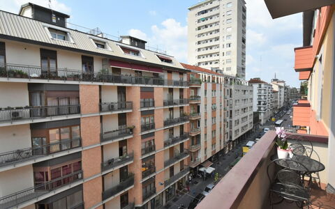 Corso Genova Apartment: Water, Sky, Building, Plant, Property, Swimming Pool, Azure, Tree, Window, House