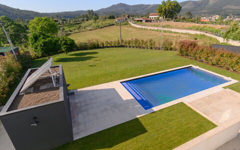 Douro Escape: Water, Sky, Building, Plant, Property, Swimming Pool, Azure, Tree, Window, House