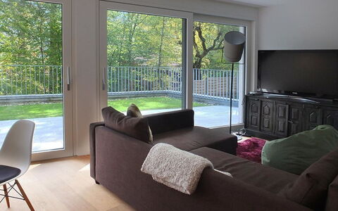 Sonnenbergweg 5: Flooring, Furniture, Floor, Interior Design, Wood, Couch, Home, Wood Flooring, Living Room, Lighting