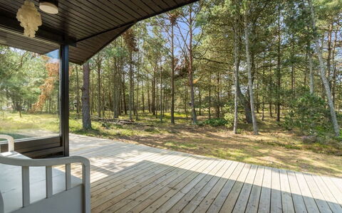 Sofus - 500M from the Sea: Wood, Porch, Shade, Deck, Garden Buildings, Cottage, Hardwood, Plank, Outdoor Structure, Woodland