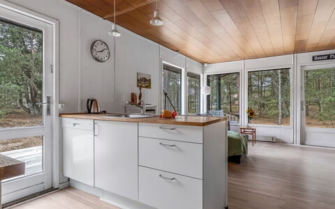Sofus - 500M from the Sea: Flooring, Wood Flooring, Floor, Wood, Interior Design, Kitchen, Laminate Flooring, Ceiling, Countertop, Home