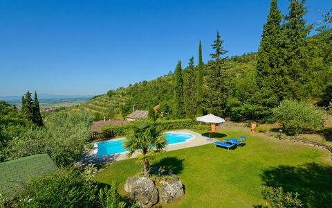 Il Farinaio: Table, Sky, Furniture, Tableware, Building, Interior Design, Outdoor Furniture, Porch, Shade, Chair